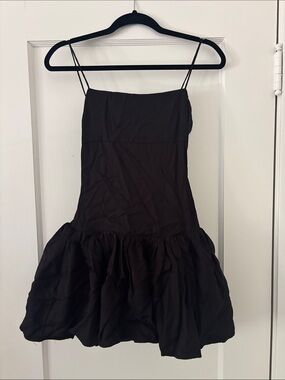 NBD Black Spaghetti-Strap Mini Dress